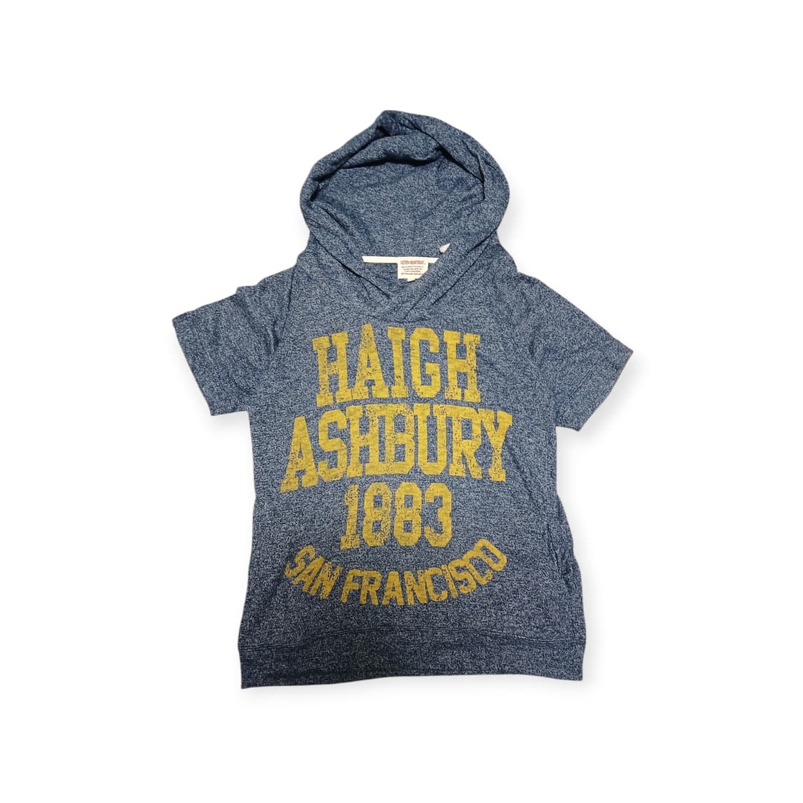 Listen heartbeat  로고 후드 반팔티 상품이미지1