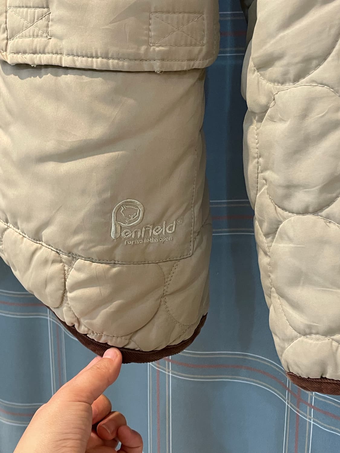 일본빈티지 펜필드 도트퀼팅자켓  상품이미지6