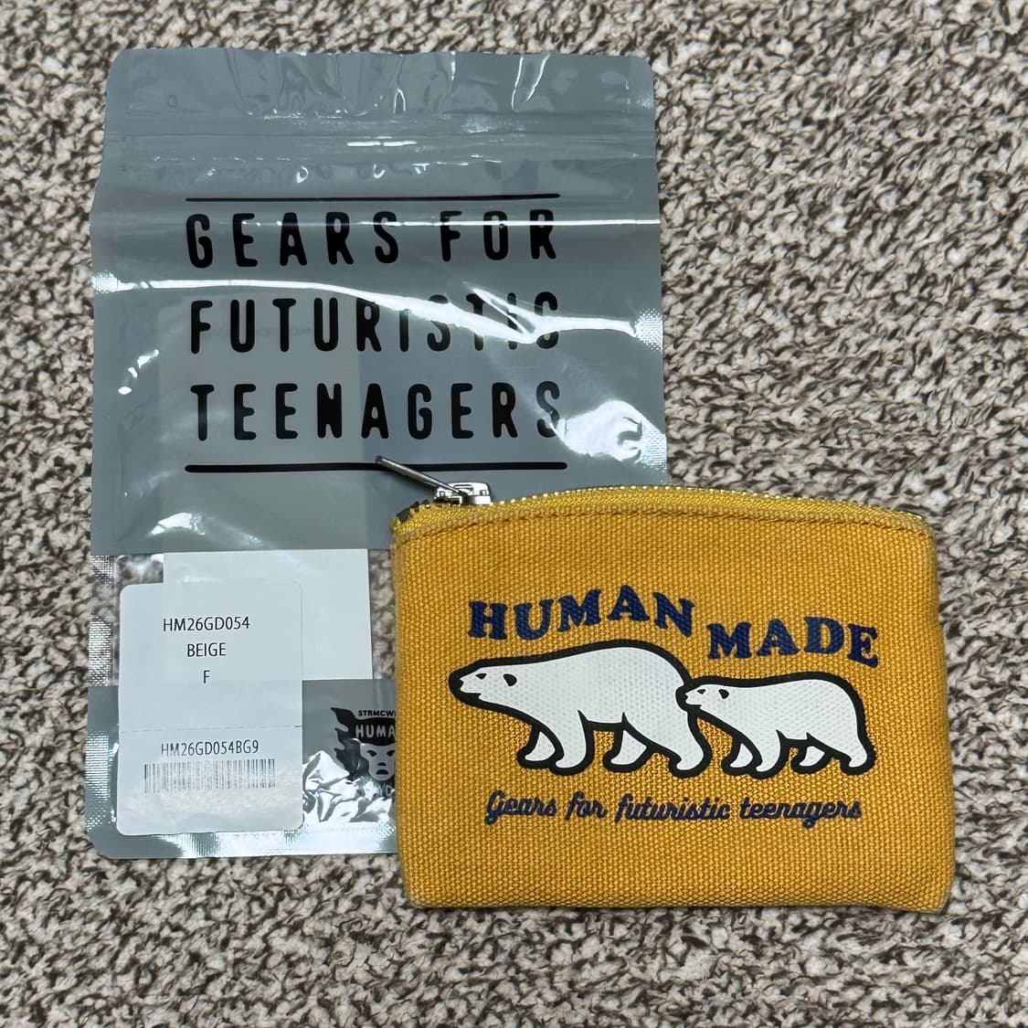 휴먼 메이드 카드 케이스 카드지갑 베이지 상품이미지1