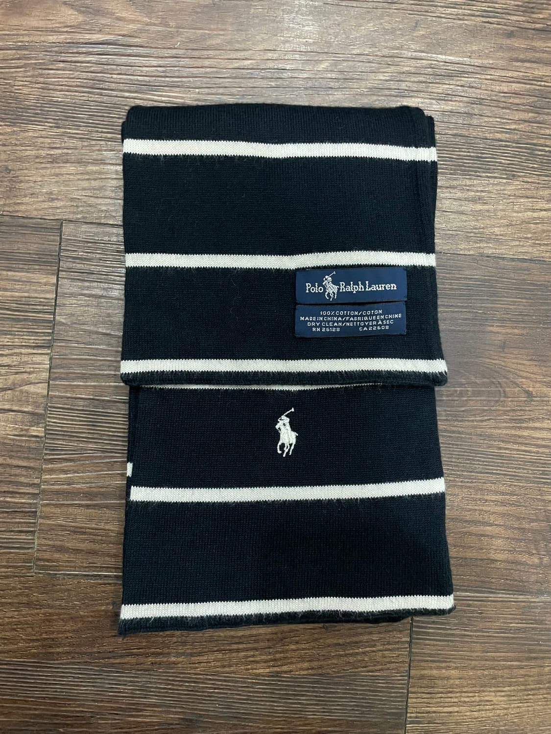 폴로 랄프로렌 블랙 머플러 목도리 상품이미지1