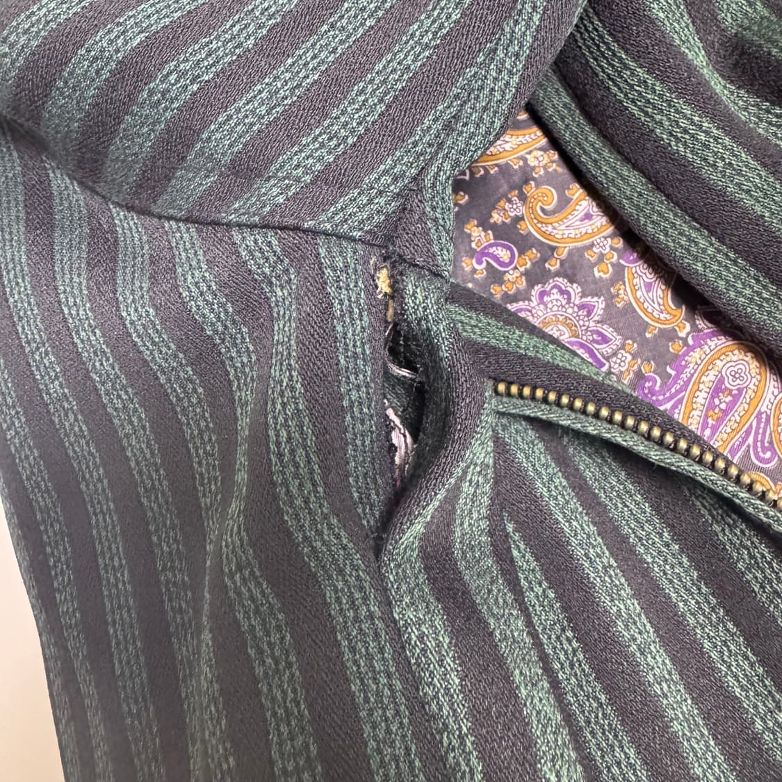 발렌시아가 BB로고 스트라이프 블루종 자켓 상품이미지7