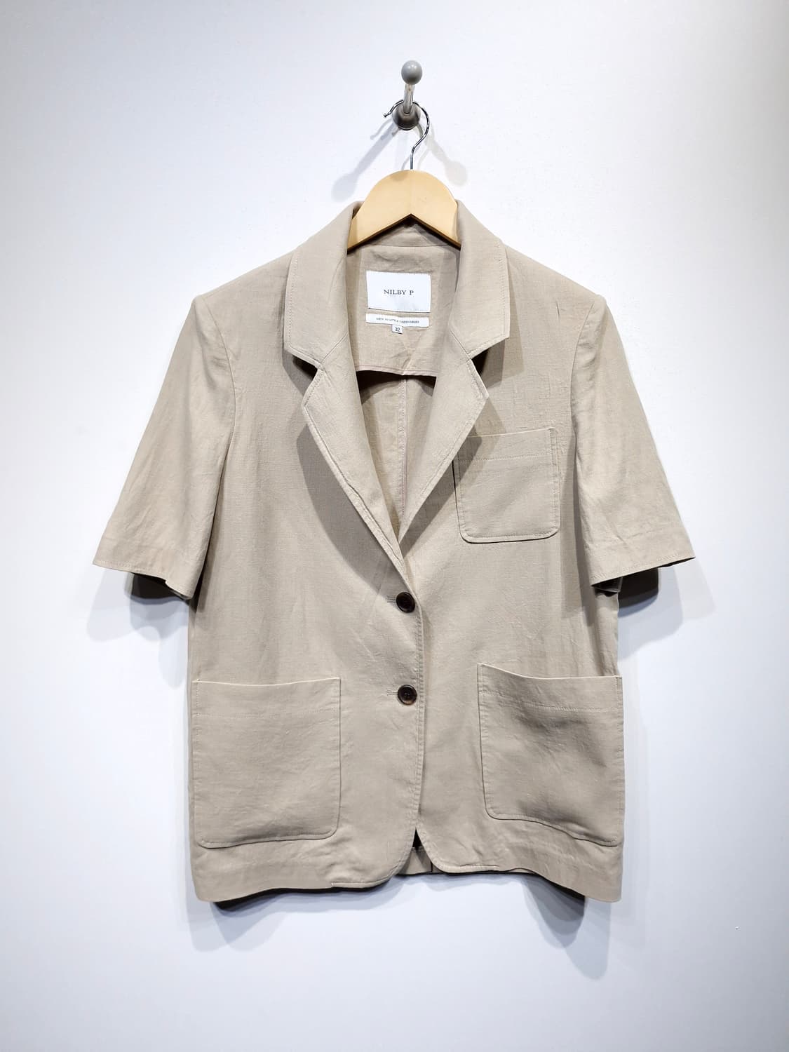 NILBY P 닐바이피 25MN 린넨 하프 슬리즈 자켓[32] 상품이미지4