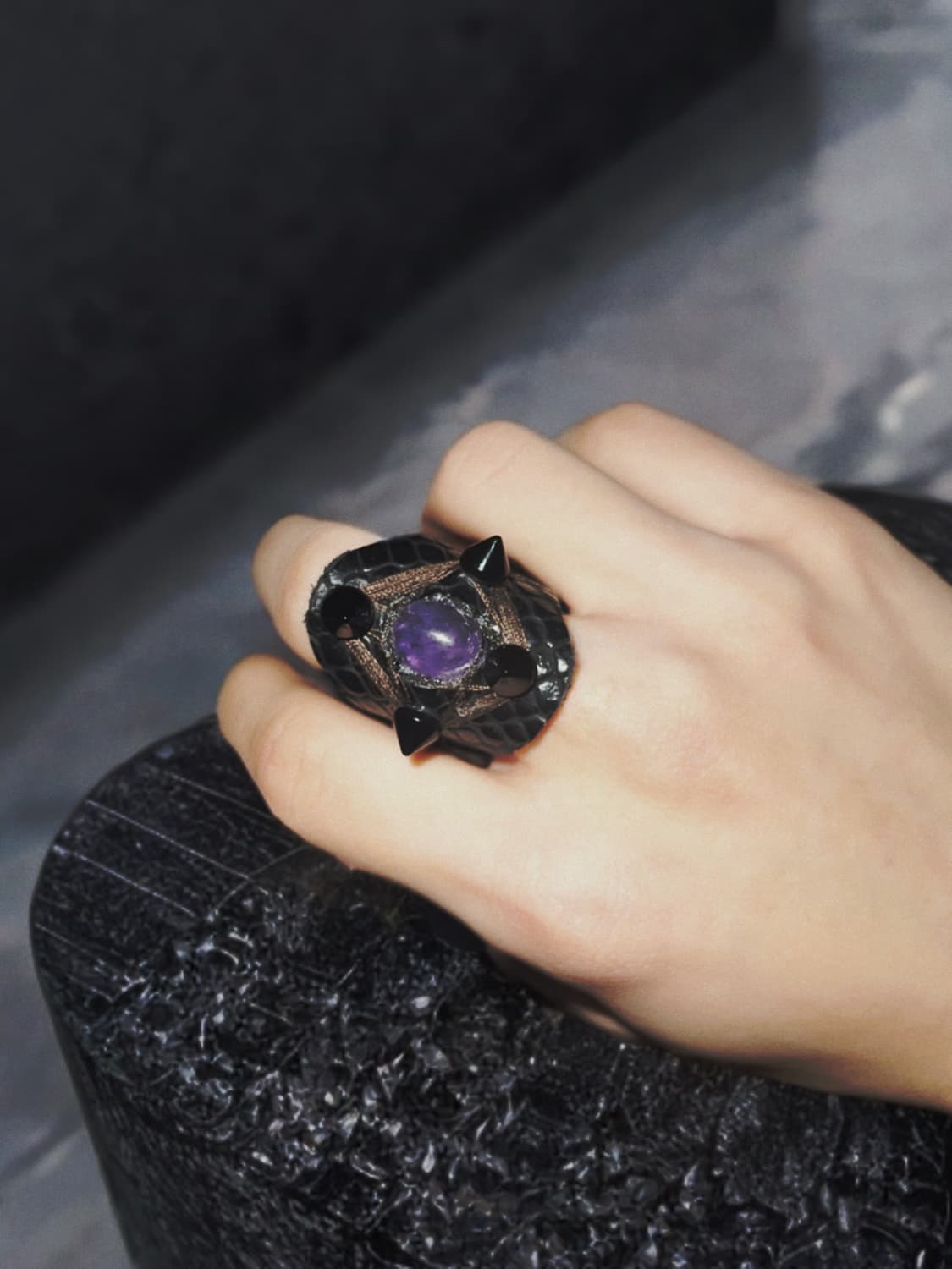 Amethyst Sac Ring 상품이미지3