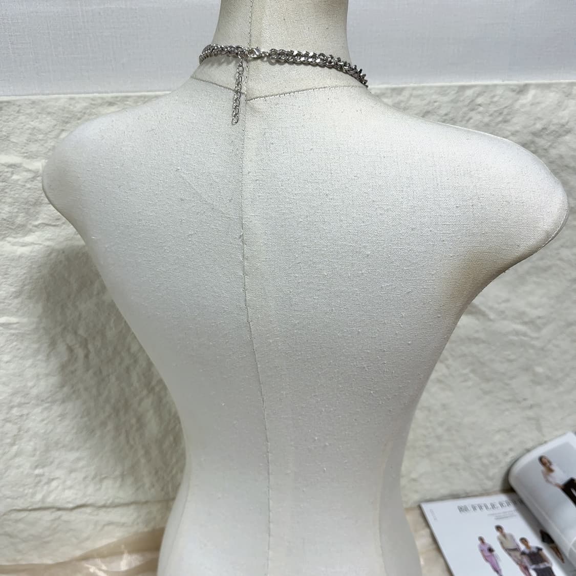 빈티지 에스닉 터키석 쿠바체인 목걸이 상품이미지4