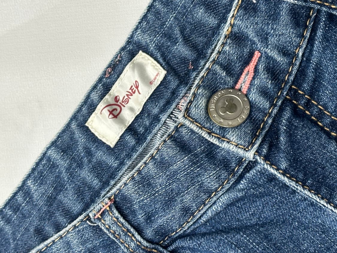 ⭐️재팬 디즈니 미니마우스 7부 데님 팬츠⭐️데코라 워싱 빈티지 패치  상품이미지6