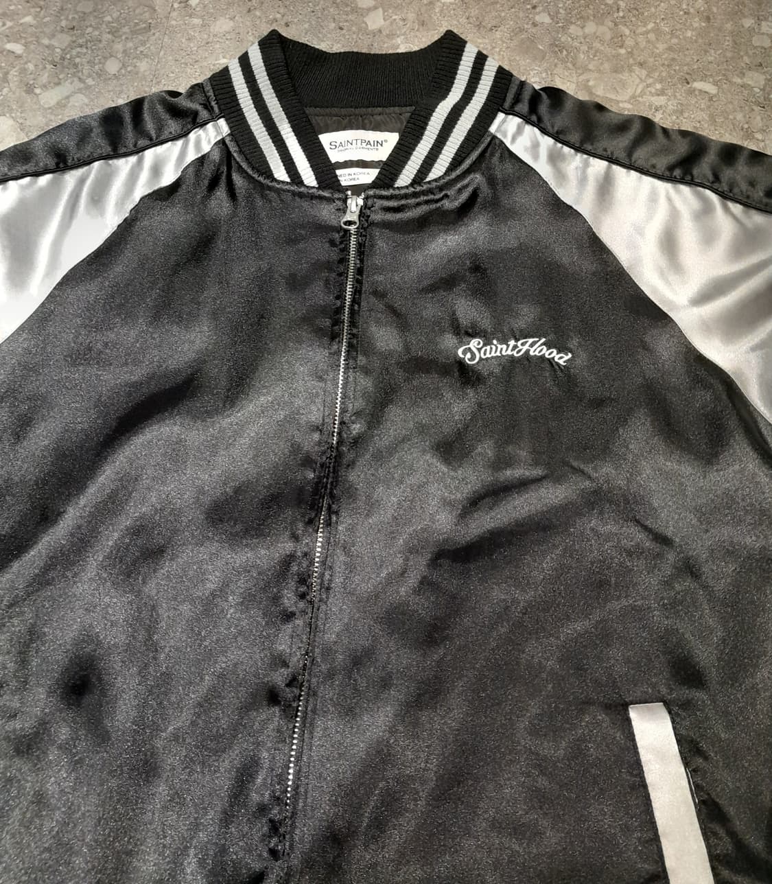 🔥세인트페인 수베니어 자수 자켓 블랙 (M)   상품이미지3