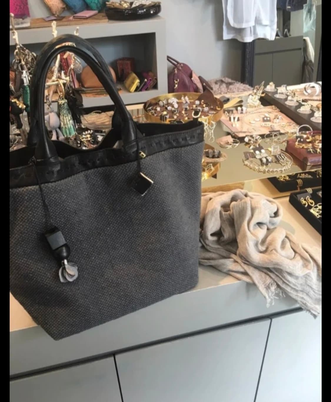 리얼램스킨 고급린넨 가방 상품이미지1