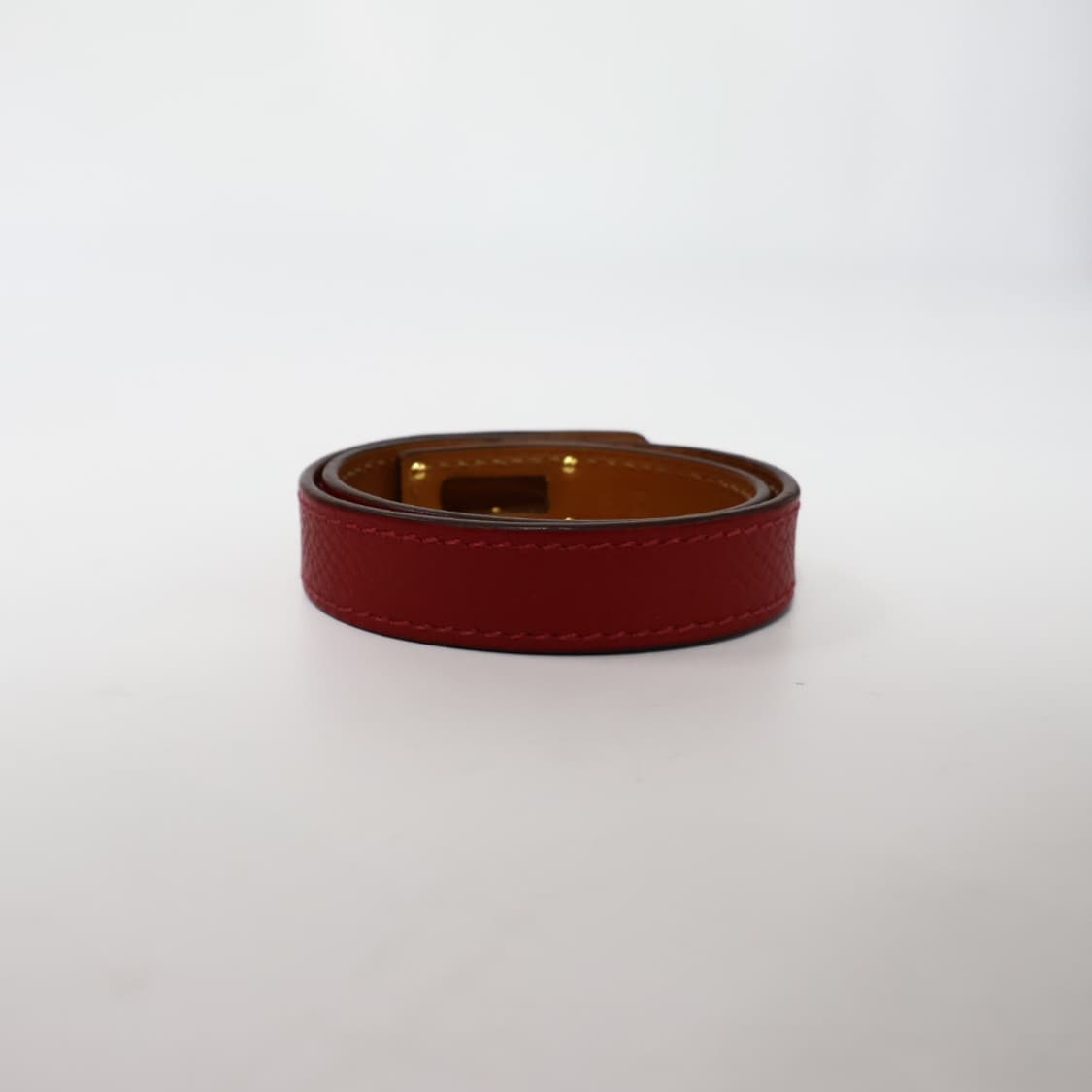 에르메스 버건디 금장 버클 켈리 팔찌 XS 상품이미지5