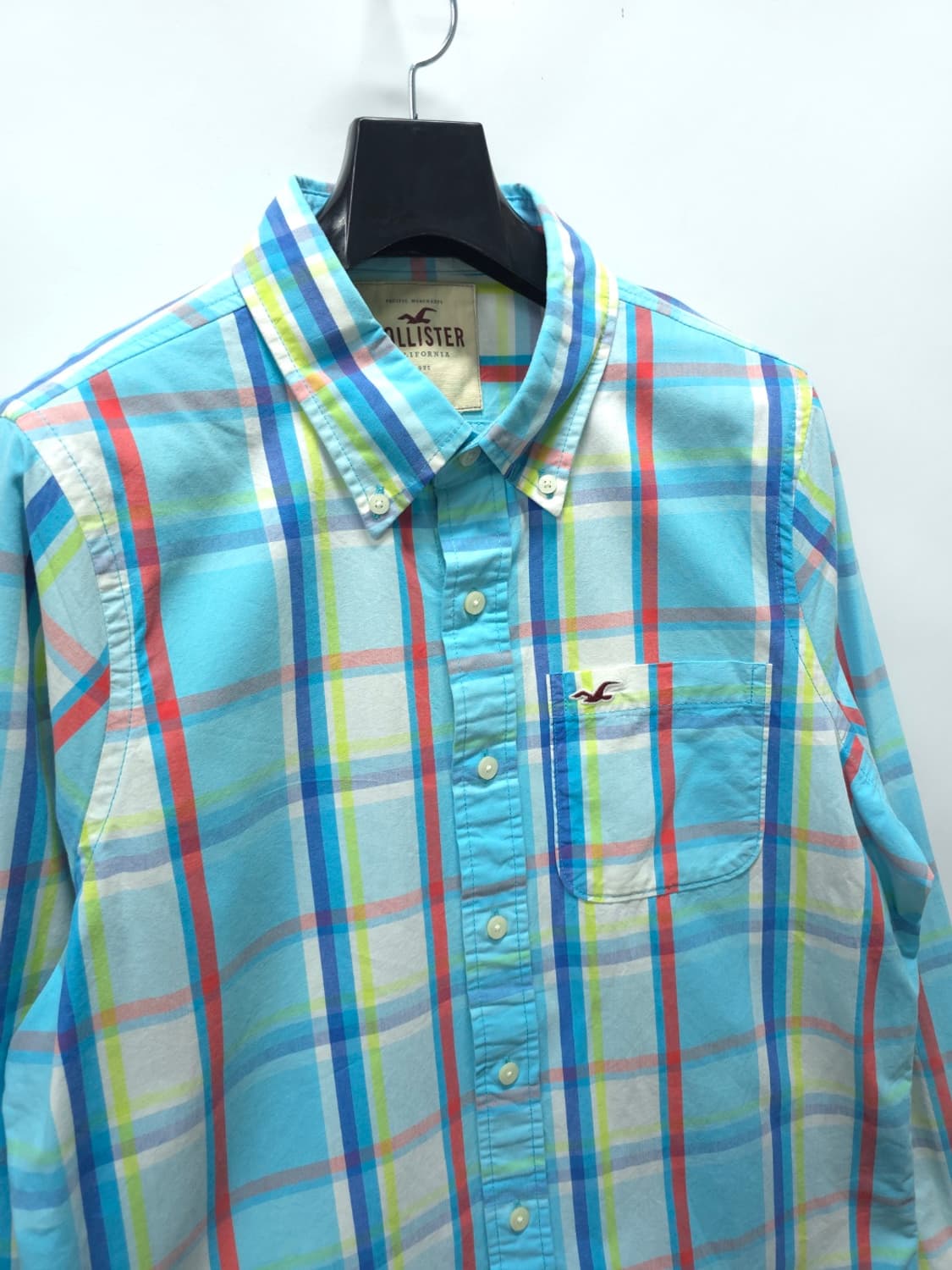 홀리스터 남성 화사한 멀티체크 봄가을 셔츠 (105) 상품이미지4