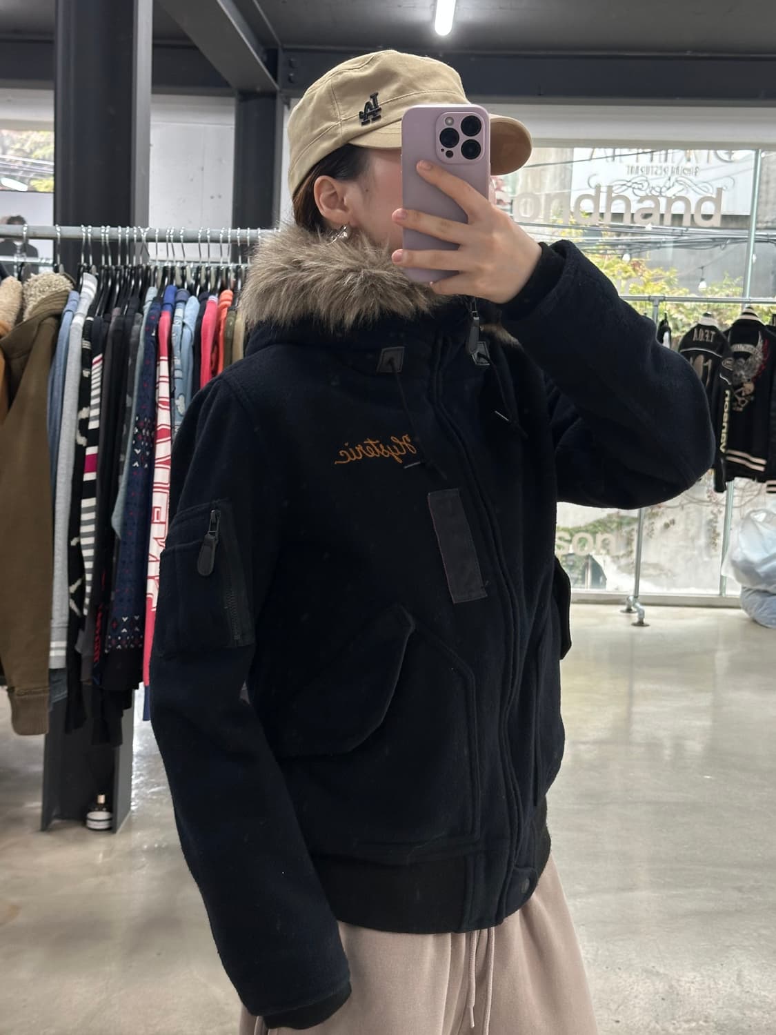 히스테릭글래머 울프죠 Y2k n-2b 울 자켓 상품이미지4