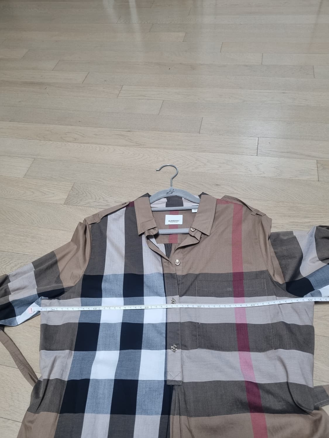 👗버버리 체크 셔츠 원피스 상품이미지6