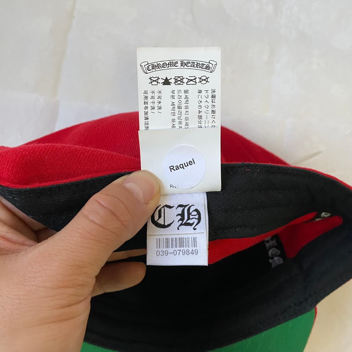 [7 3/4 61.5CM] 크롬하츠 하트 로고 자수 볼캡 레드 상품이미지10