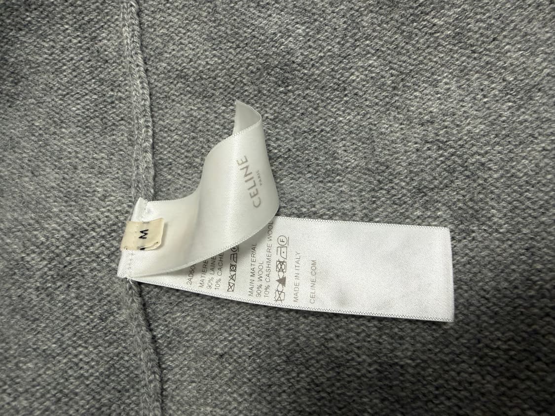 셀린느 트리옹프 자수로고 울 캐시미어 후드집업 상품이미지5