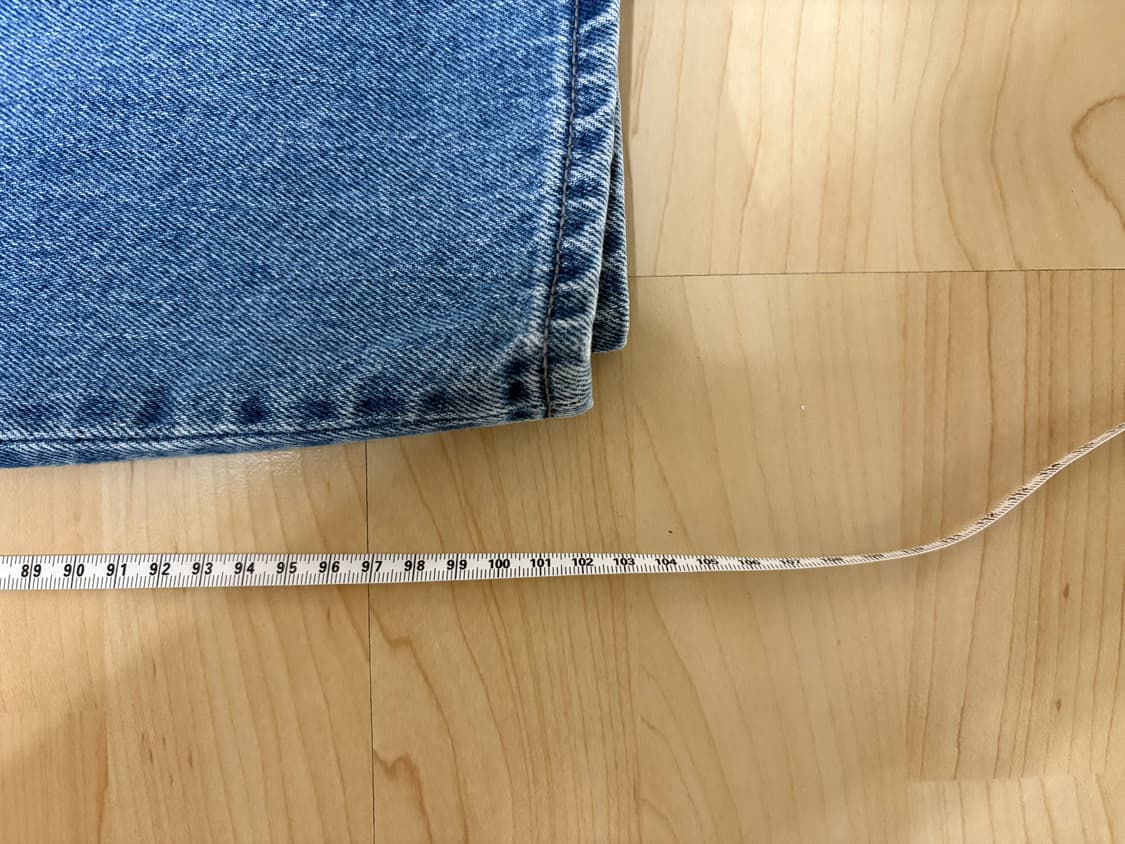 유니클로 와이드스트레이트진 31 64블루 상품이미지5