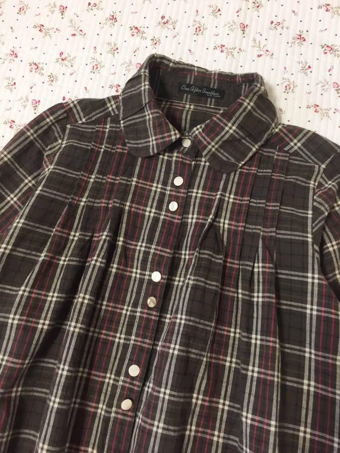 빈티지 모리걸 펌킨핏 홍콩 블라우스 상품이미지2