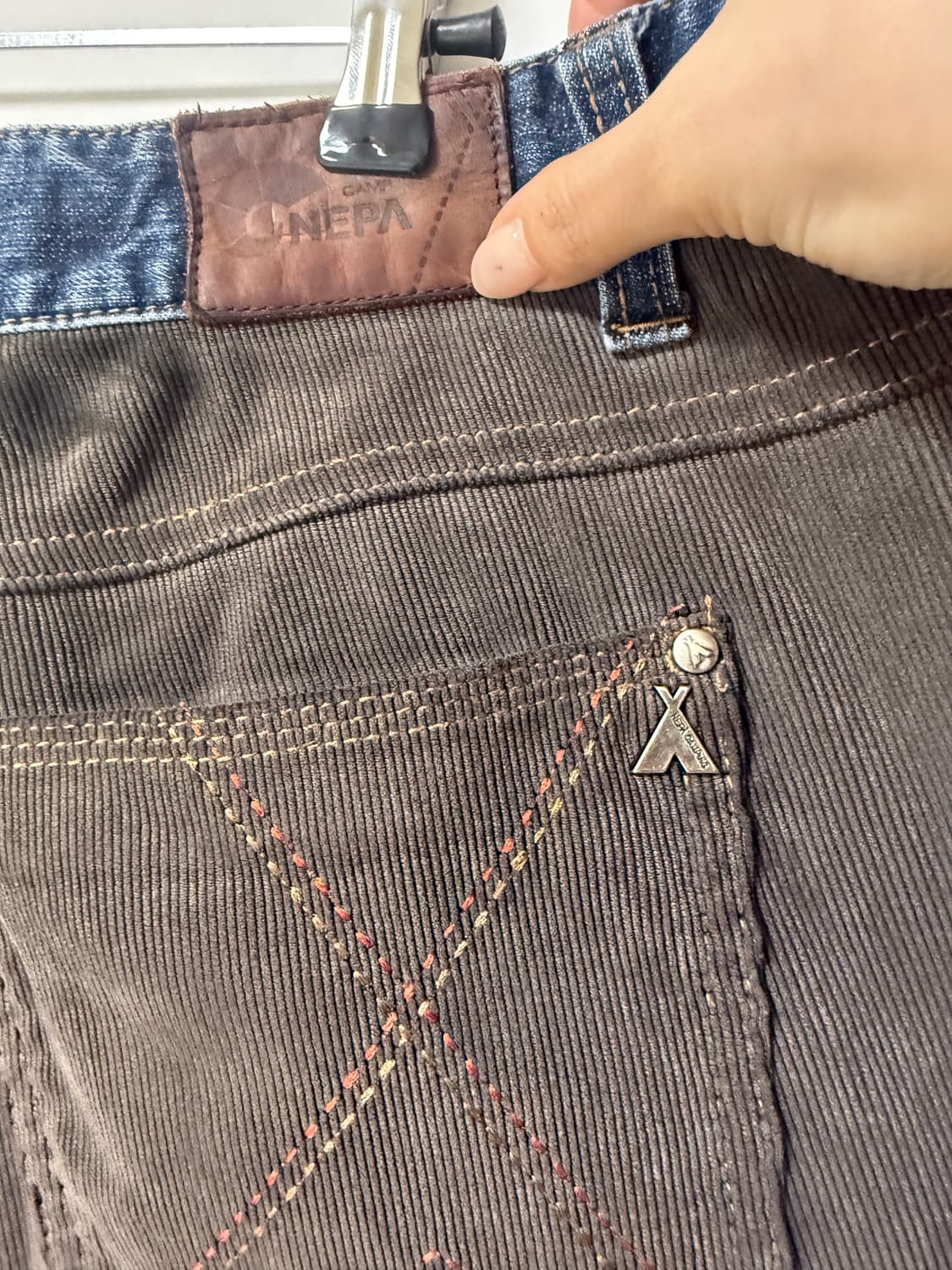 💙 NEPA 네파 데님 팬츠 32 / 데님 골덴 믹스 팬츠 💙 상품이미지6