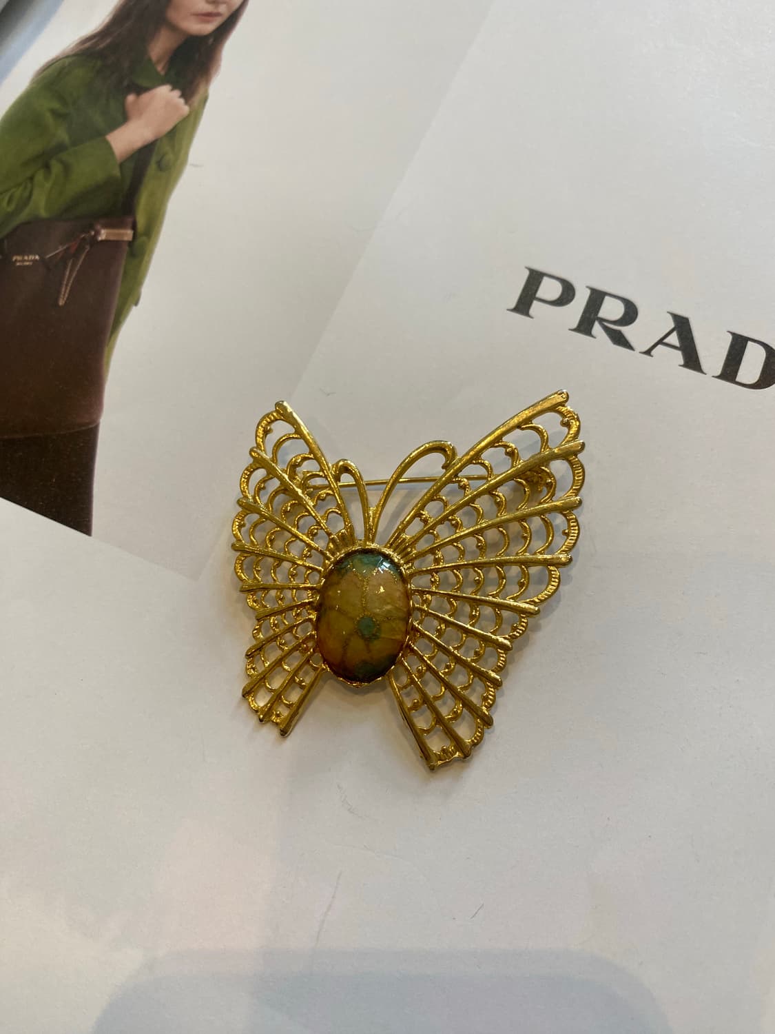 주인장추천 나비 골드 브로치 모리 키치 에스닉 오리엔탈 무드 상품이미지4
