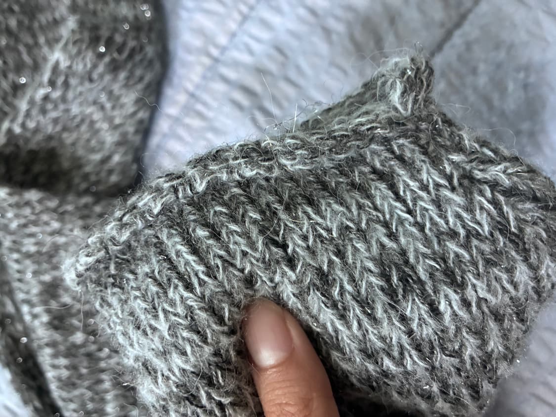 뚜오미오oversized glitter sweater(dustyblue) 상품이미지2