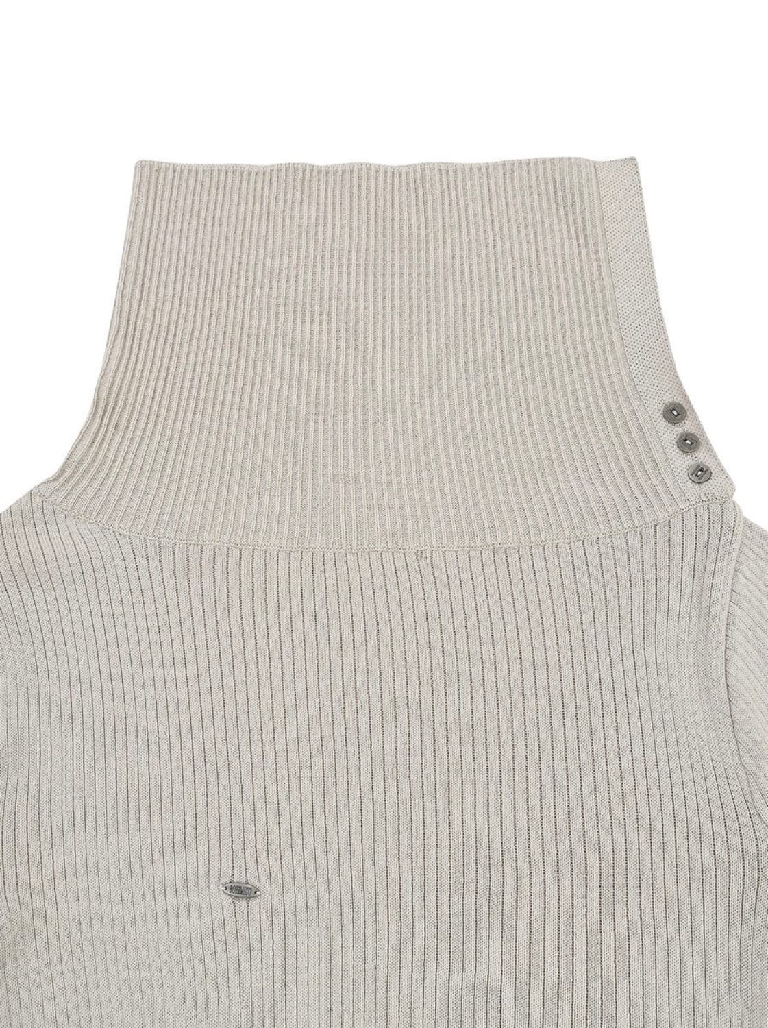 보헴서 오픈카라 언발란스 니트 상품이미지5