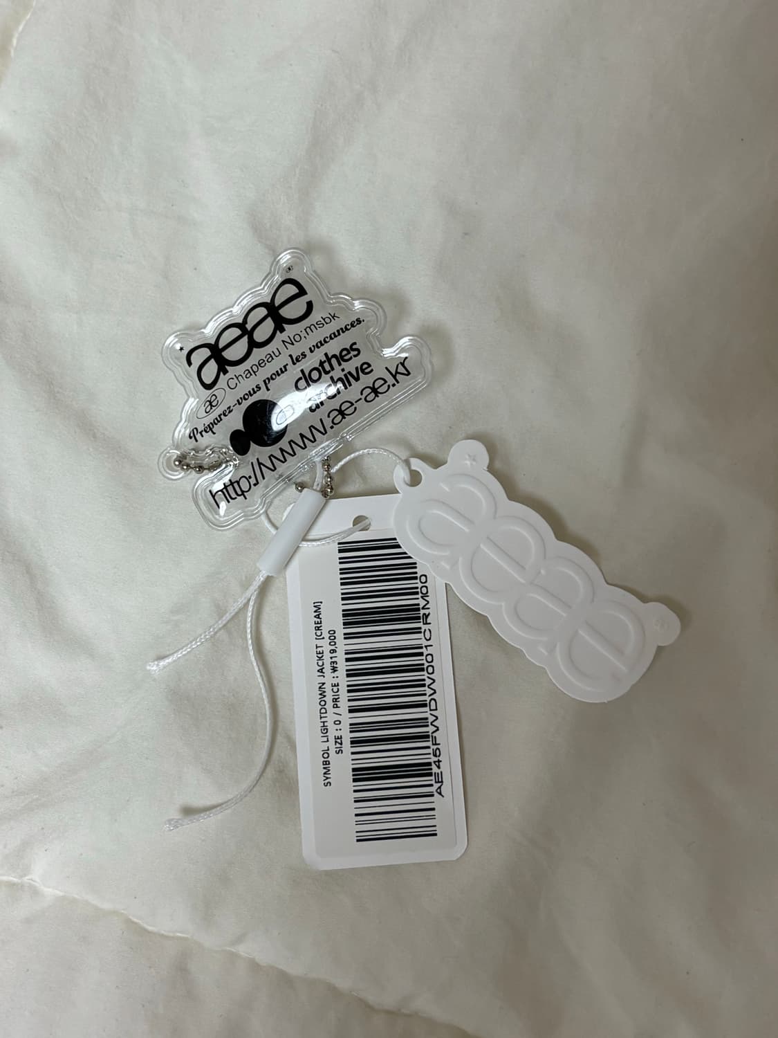 aeae SYMBOL LIGHT DOWN JACKET [CREAM] 상품이미지7