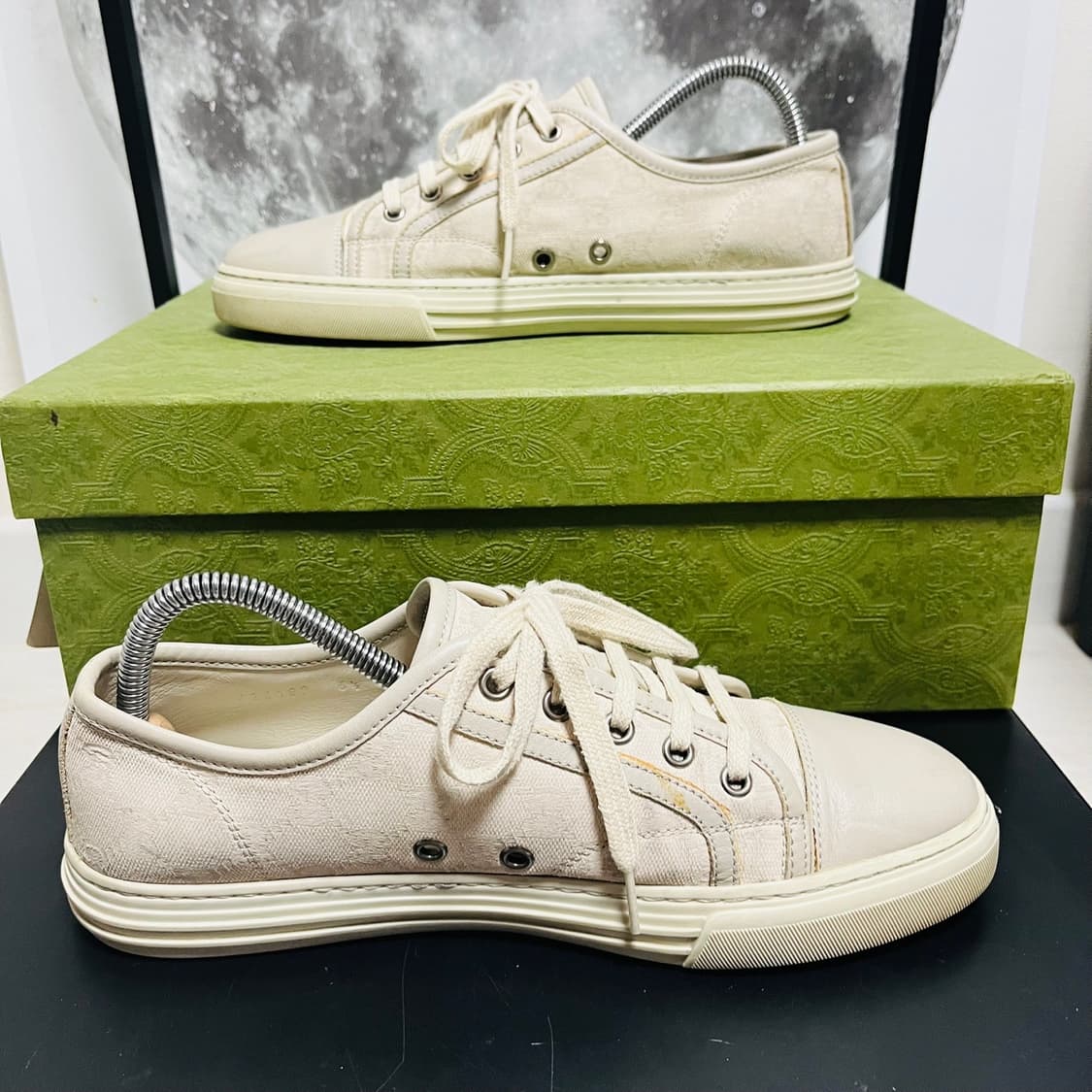  정품 6.5) 구찌 GG로고 캔버스 스니커즈 260~265 상품이미지2