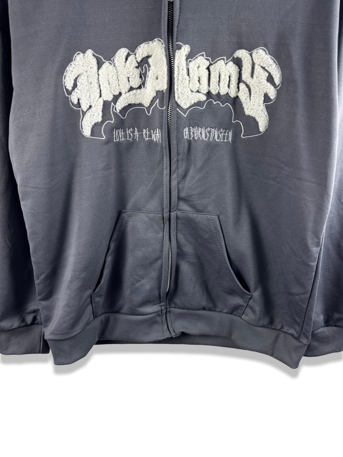 빈티지 데빌갸루 뿔디테일 레터링 후드집업2373 상품이미지4