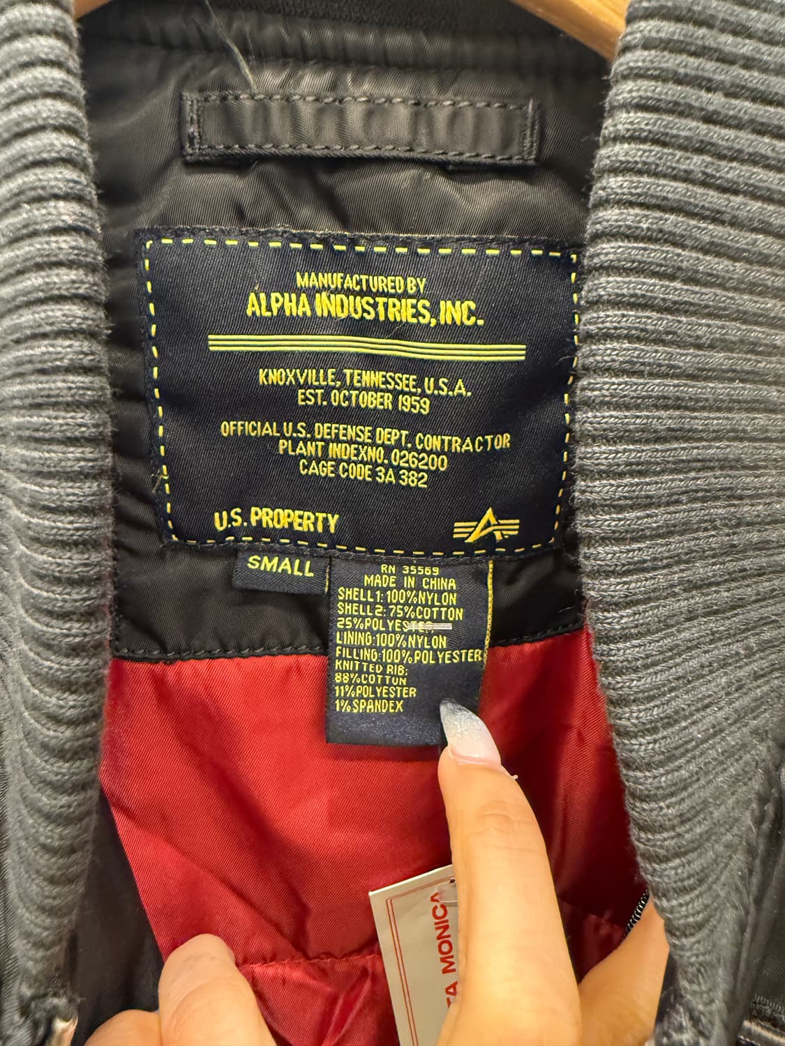 알파 인더스트리 MA-1 항공 점퍼 U1025 상품이미지6