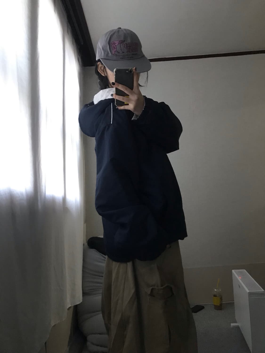 나이키 00s 네이비 화이트 리버시블 패딩 상품이미지5