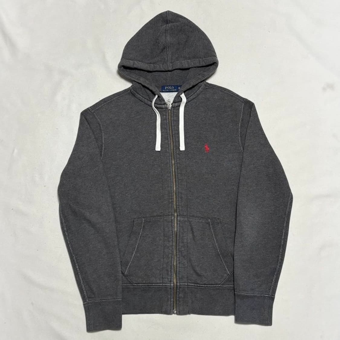 M 폴로랄프로렌 그레이 기모 후드집업 상품이미지2