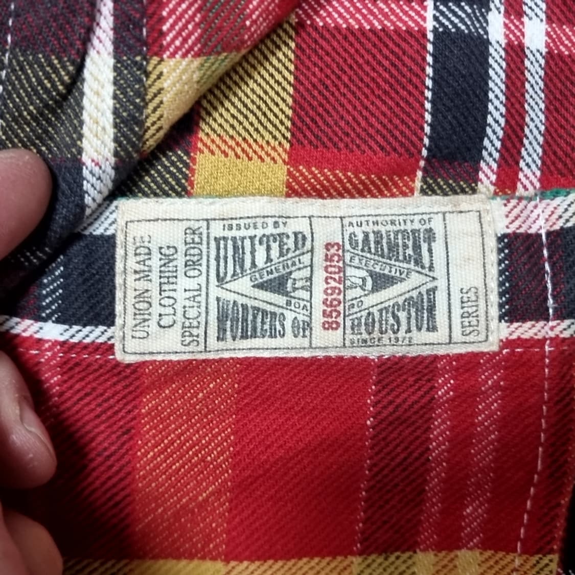 휴스턴 유니온메이드 레드 체크 남방 셔츠(95-100) 상품이미지4