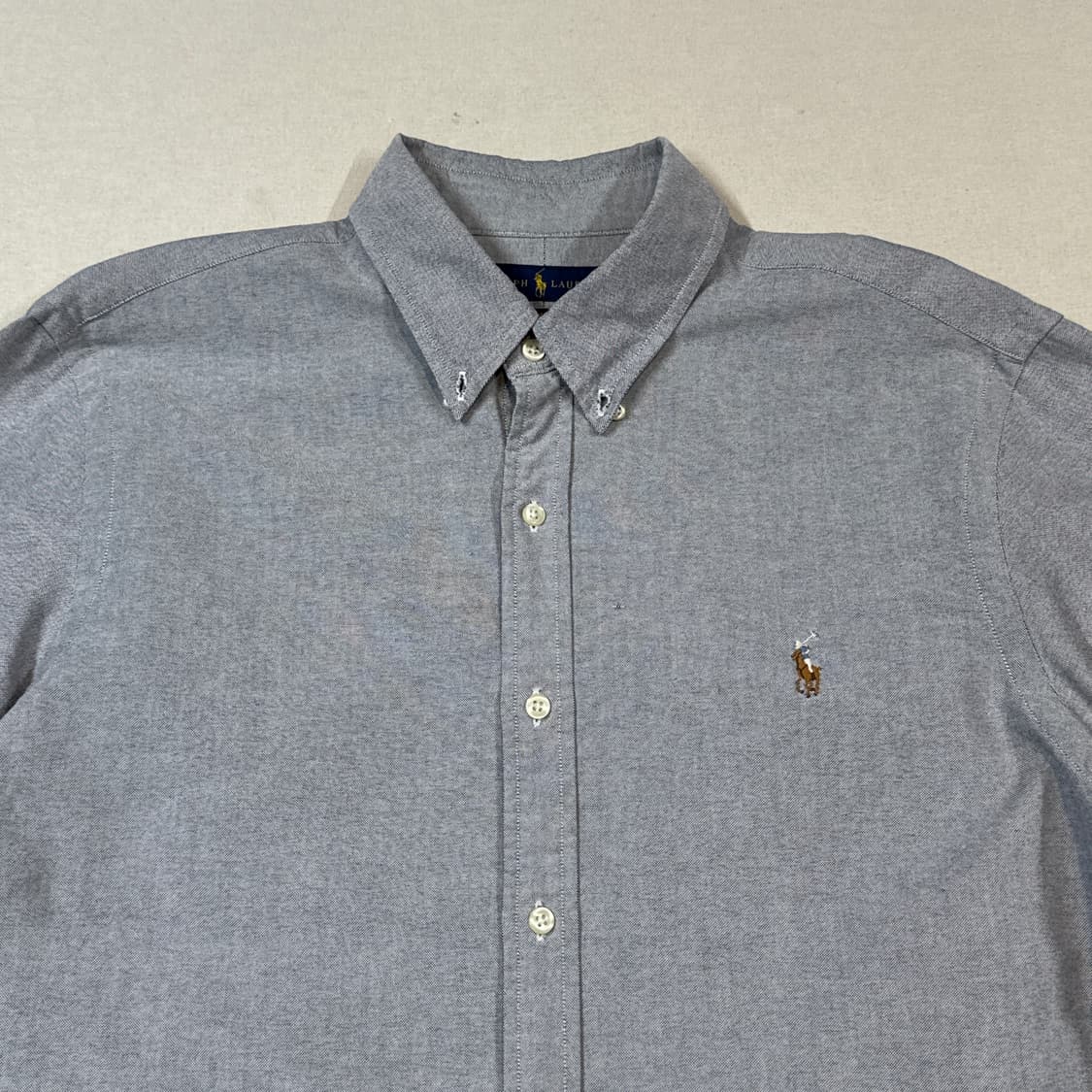 L) 폴로 랄프로렌 클래식 옥스포드 셔츠 그레이 상품이미지3