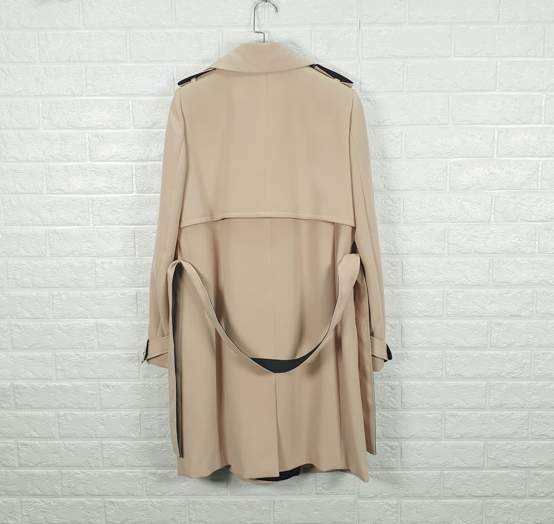 [55]모조에스핀 배색 트렌치 코트 상품이미지2