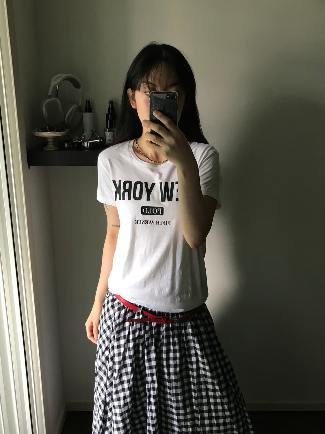 폴로 랄프로렌 중앙 프린팅 화이트 반팔티 상품이미지4