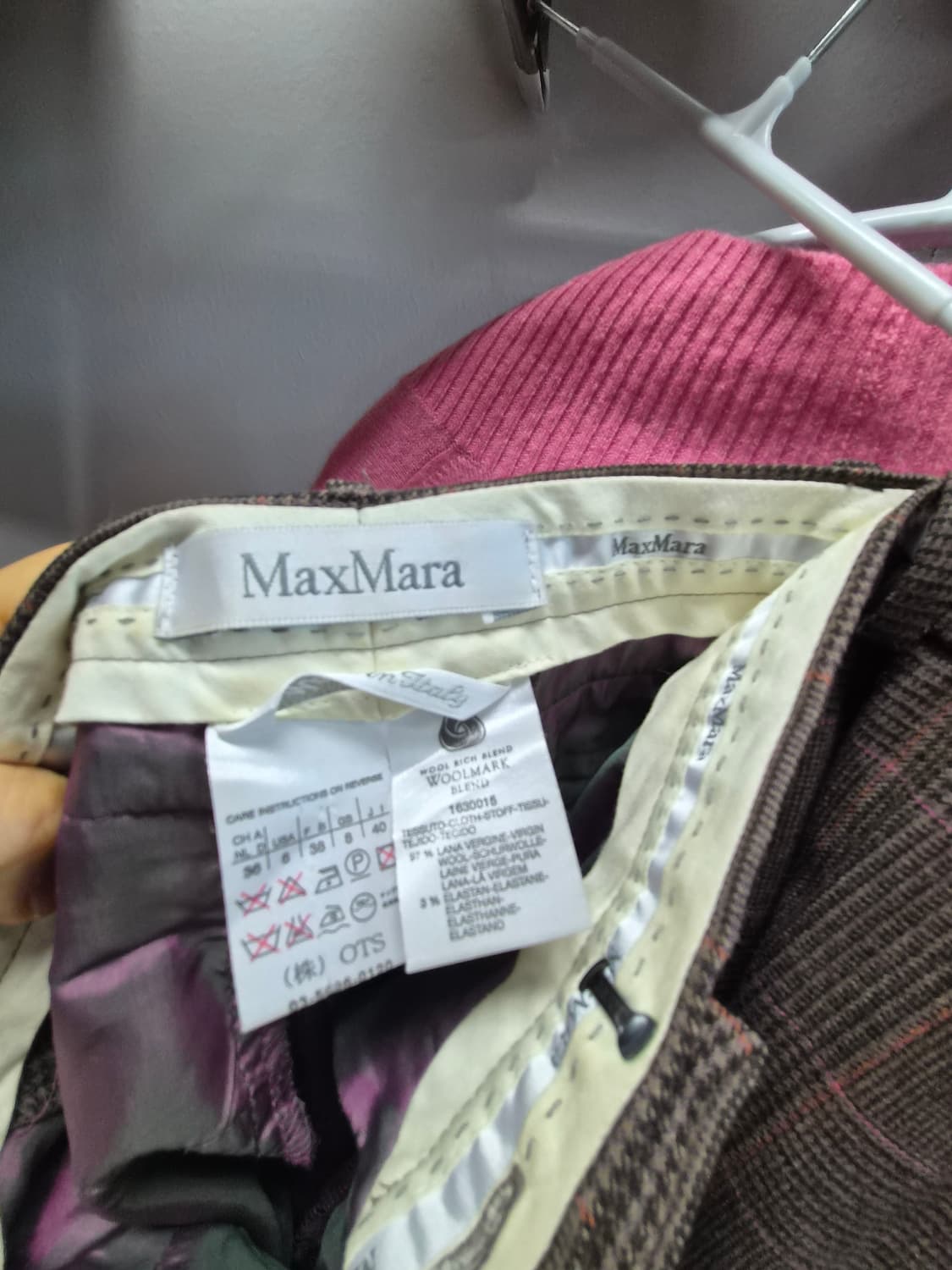 수입 캐시미어100% 니트. 막스마라 체크팬츠 상품이미지8