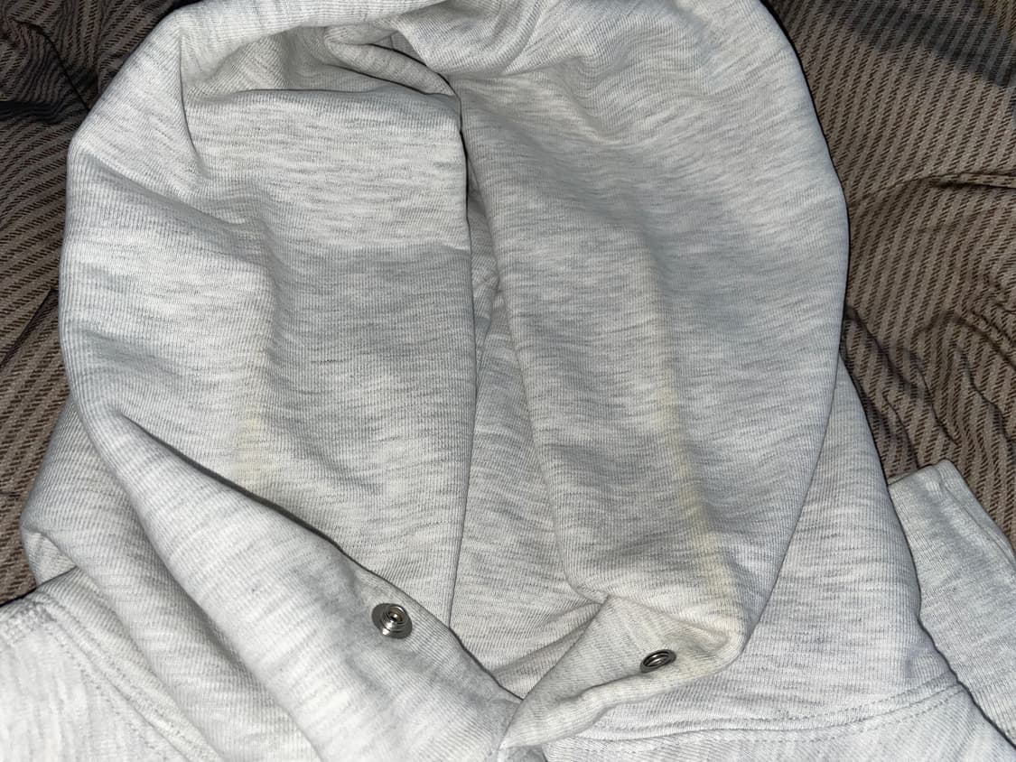 [ L ] 21FW 헤리티지플로스 221 리버스 후디 멜란지 그레이 상품이미지5