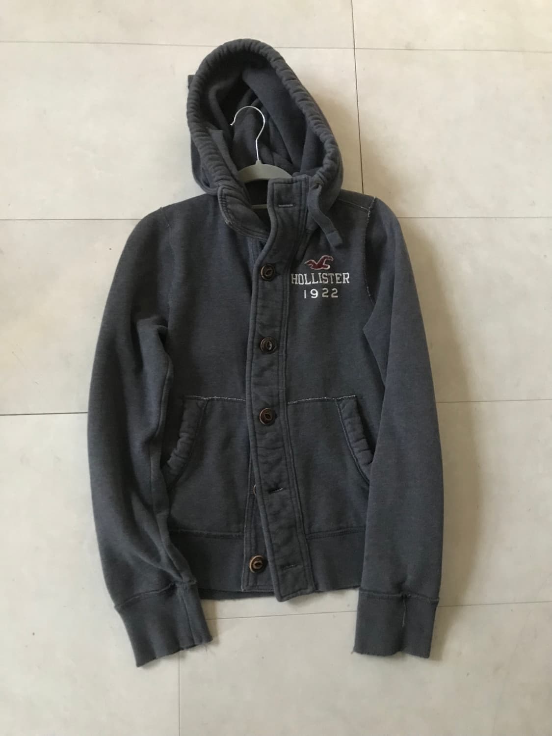 홀리스터 그레이 버튼 후디 상품이미지9