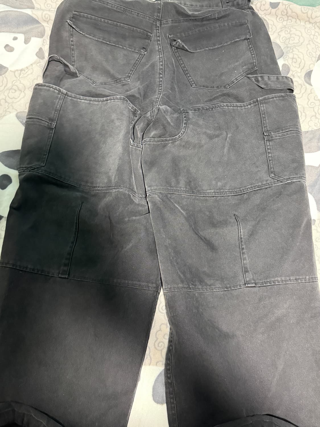 논노드 더블니 커버 팬츠 빈티지 블랙 2 상품이미지3