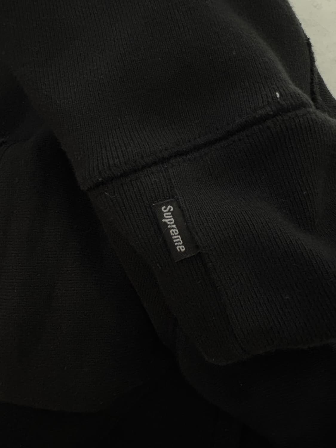 슈프림 박스자수로고 후드티 블랙 L 상품이미지5