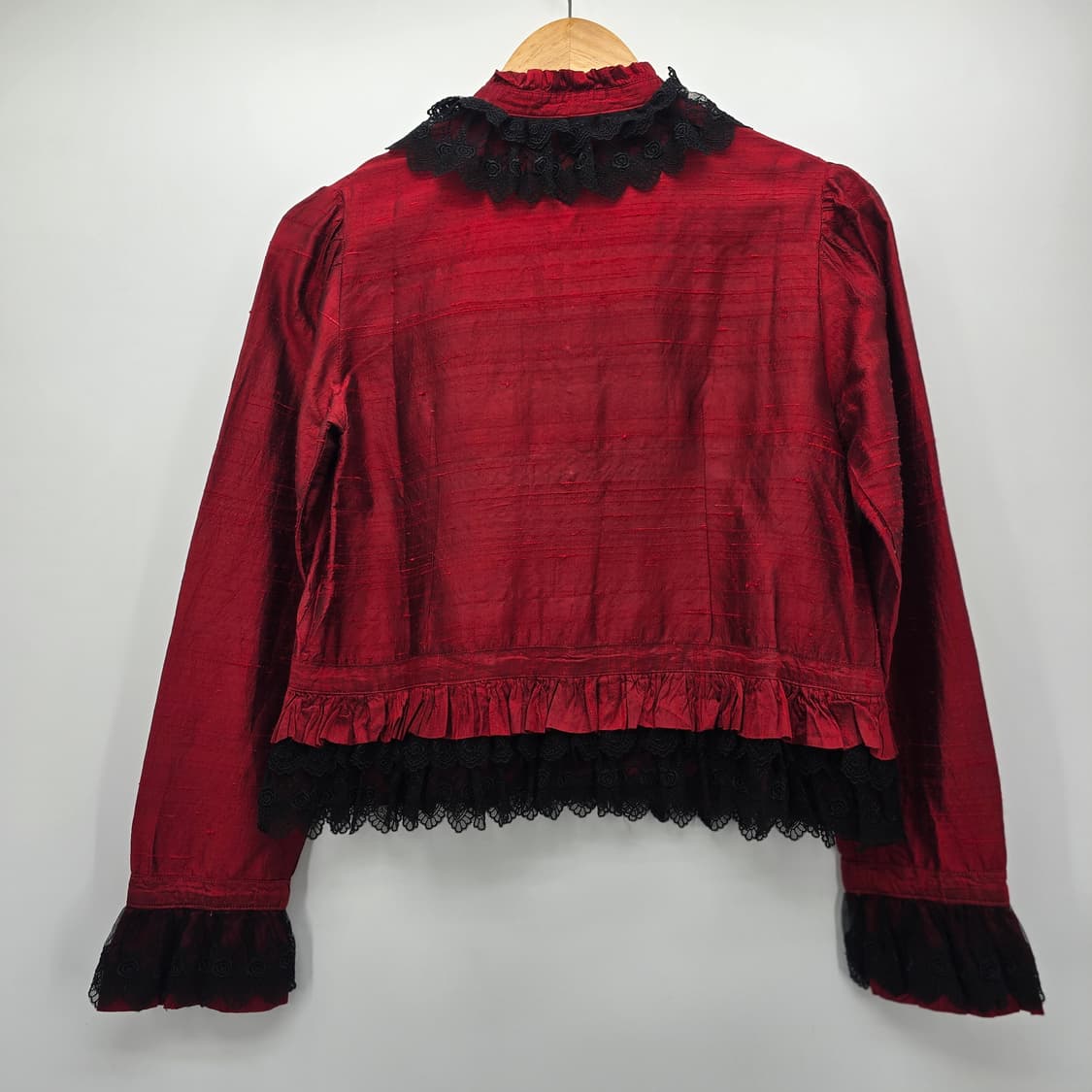 레드 빈티지 레이스 블라우스 상품이미지8