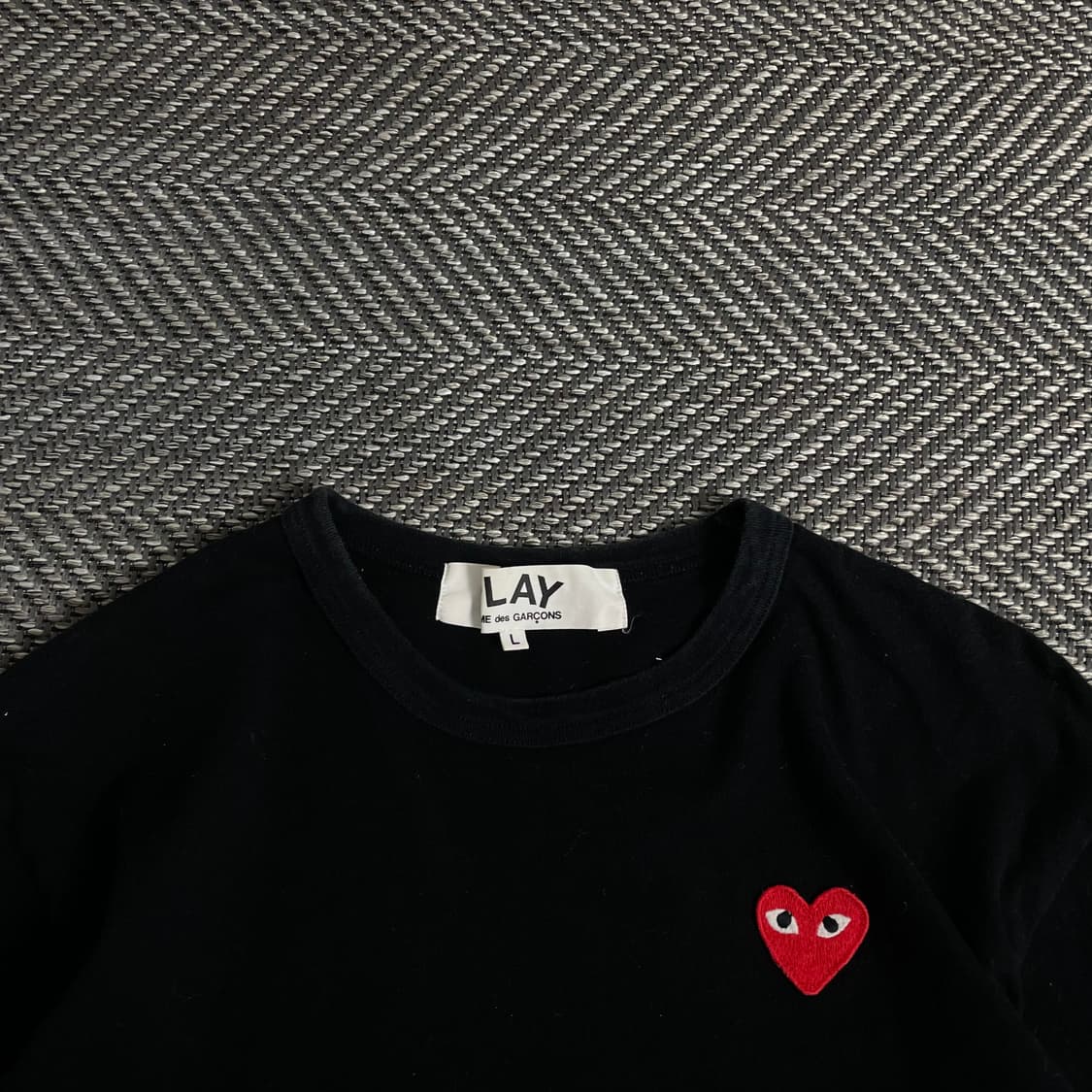 꼼데가르송 하트와펜 블랙 롱슬리브 티셔츠y 3020 상품이미지5