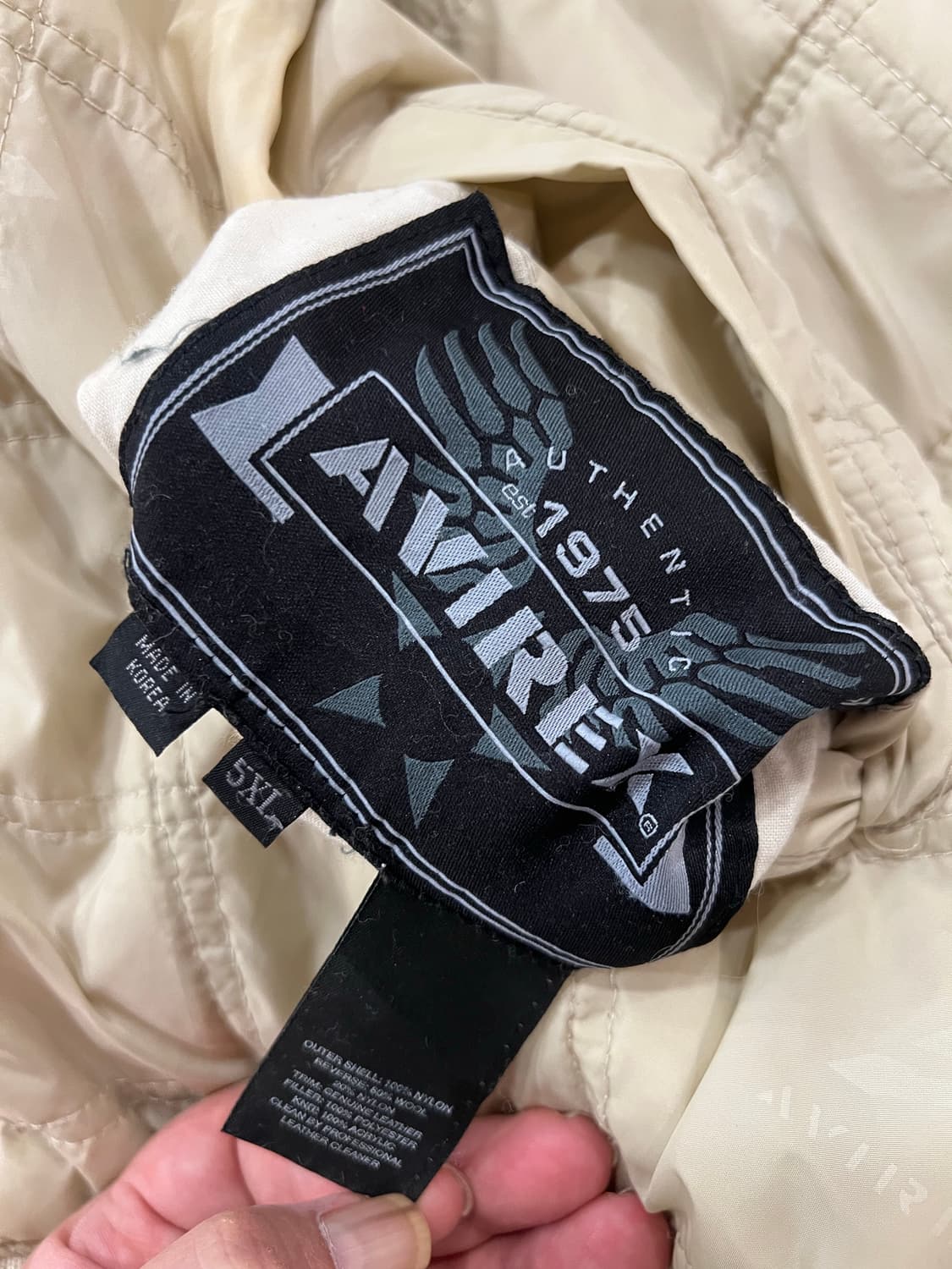 아비렉스 울레더 자켓 5xl 빅사이즈 상품이미지4