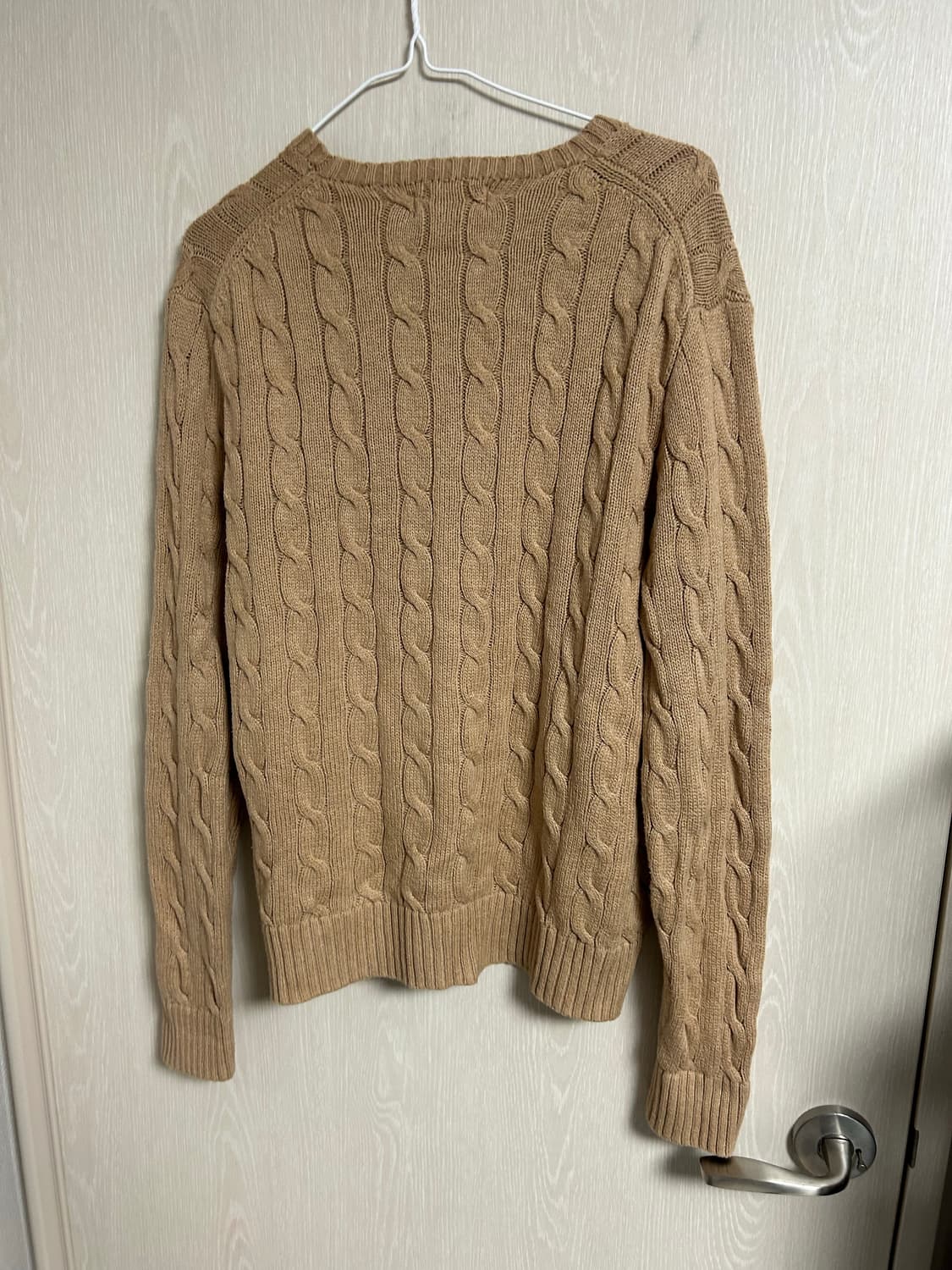 폴로 랄프로렌 베이지 꽈베기 니트 S사이즈 팜 상품이미지2