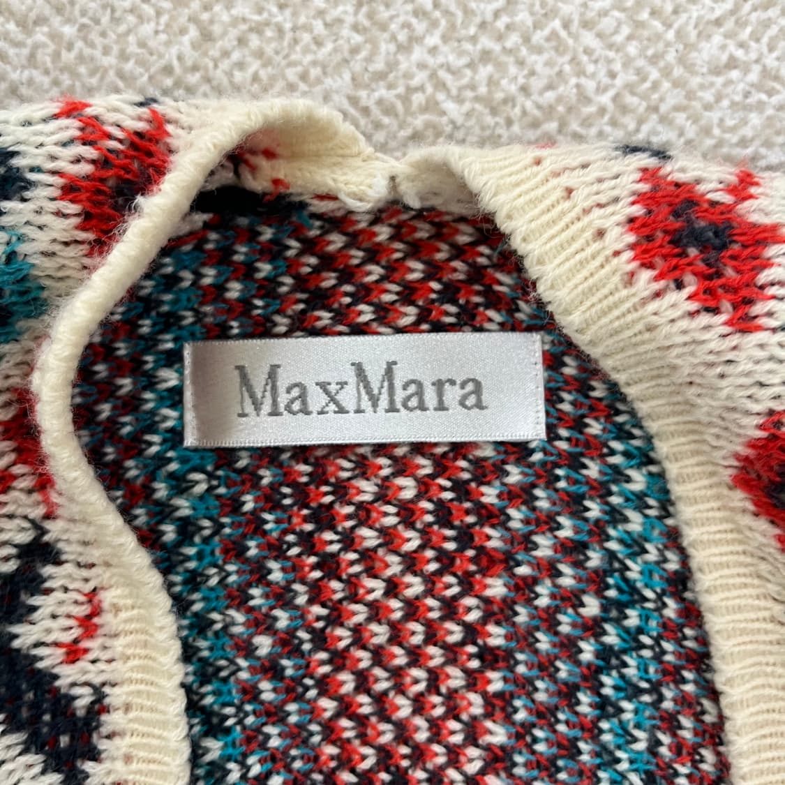 [실측확인] 고급 여성 에스닉패턴 니트 판초 케이프 0116M1 상품이미지2