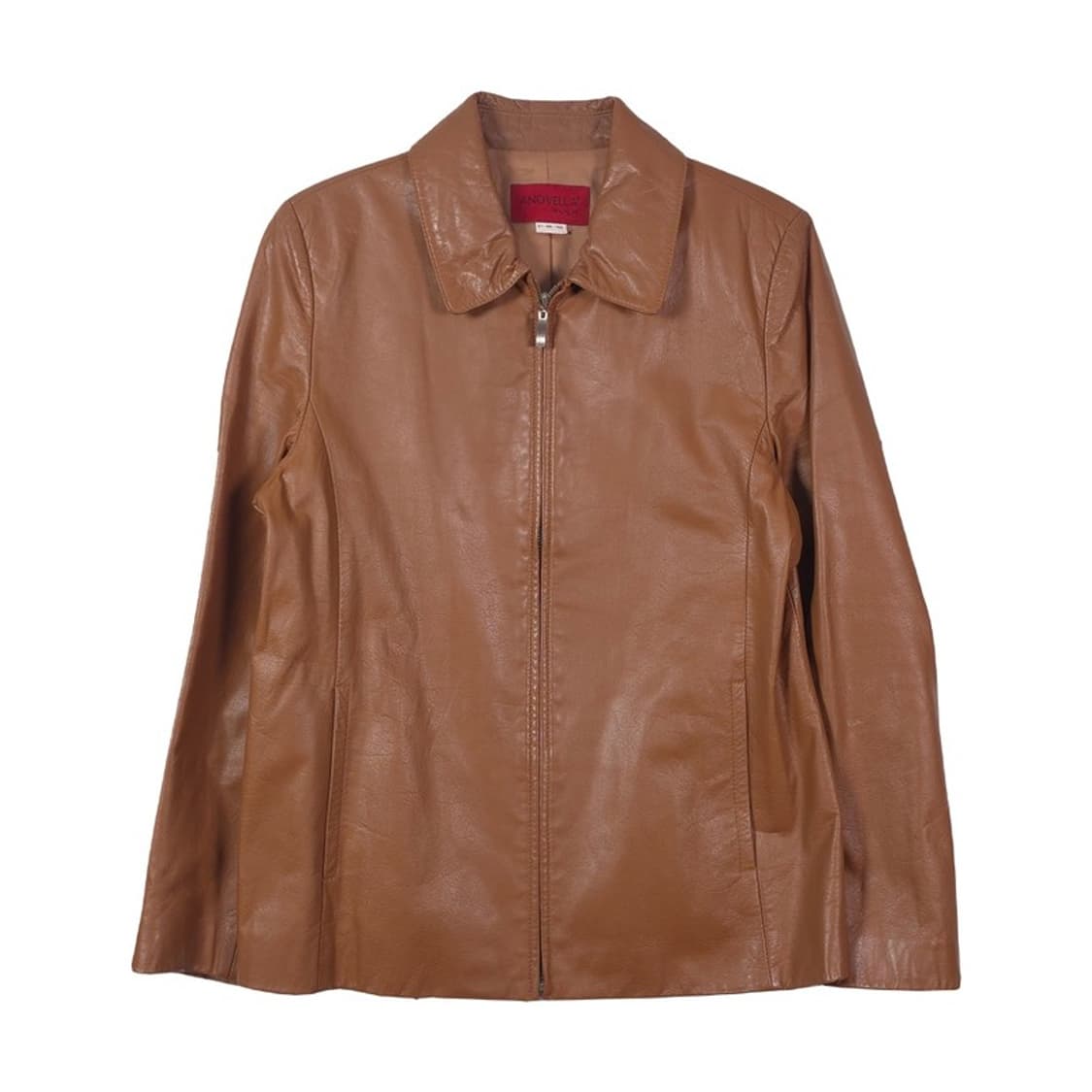 아노벨라 빈티지 리얼 양가죽 지퍼 자켓 브라운 상품이미지1