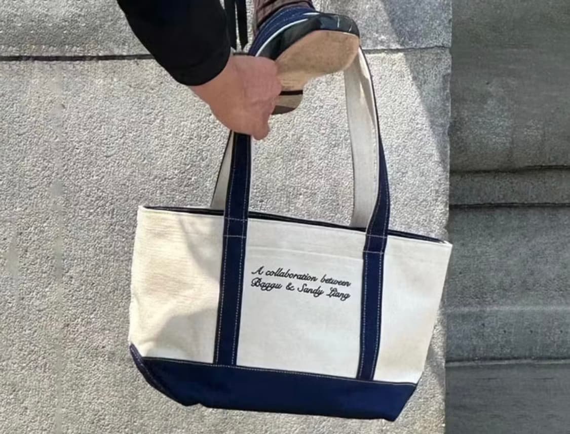 BAGGU x 샌디리앙 캔버스 토트백 상품이미지2