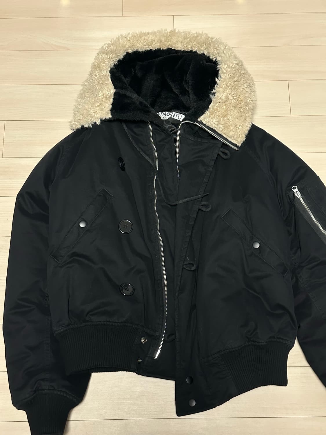 파르티멘토 3M 신슐레이트 N2B 숏 파카 블랙 상품이미지2