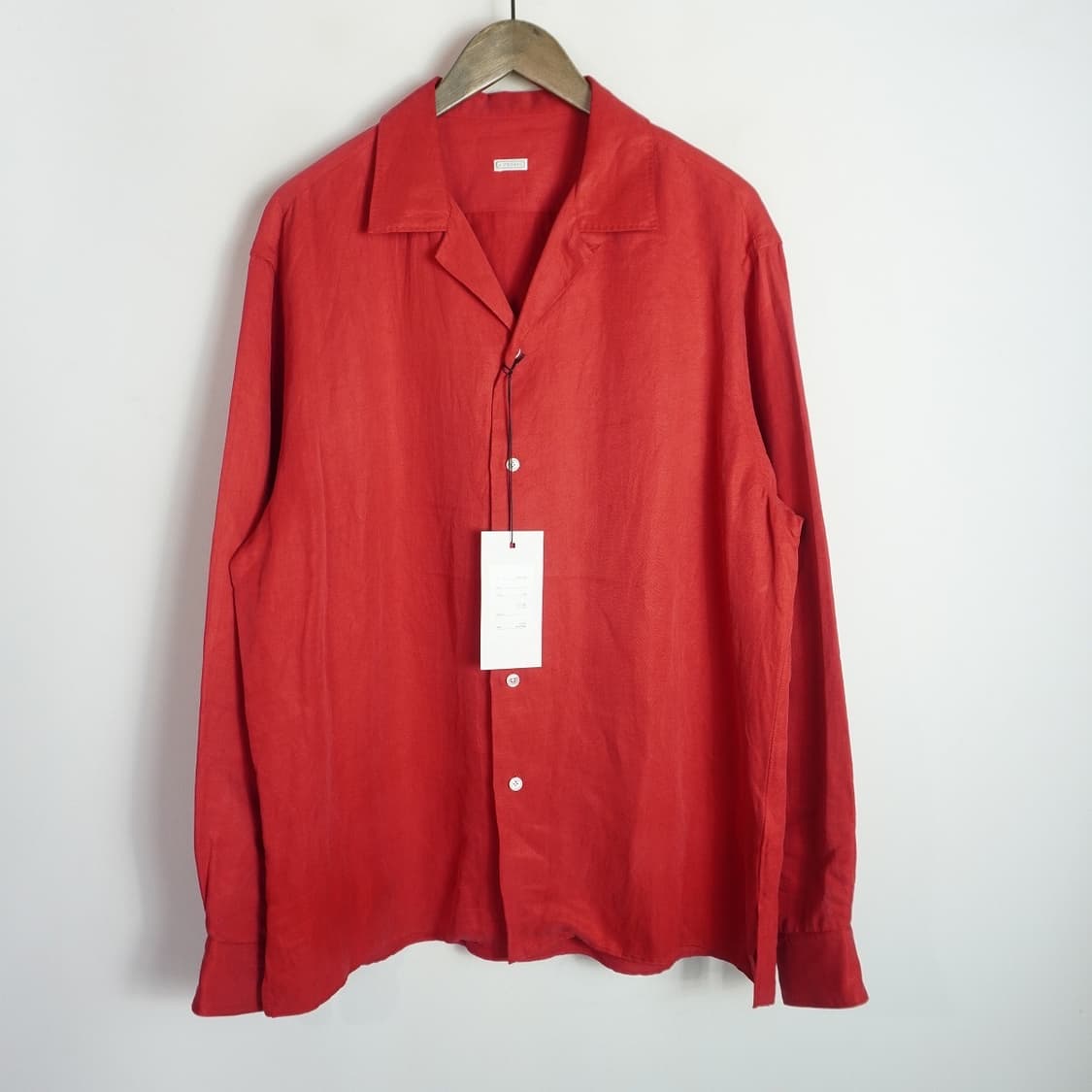 26ss Vintage Silk Linen Open Collar 셔츠 상품이미지2