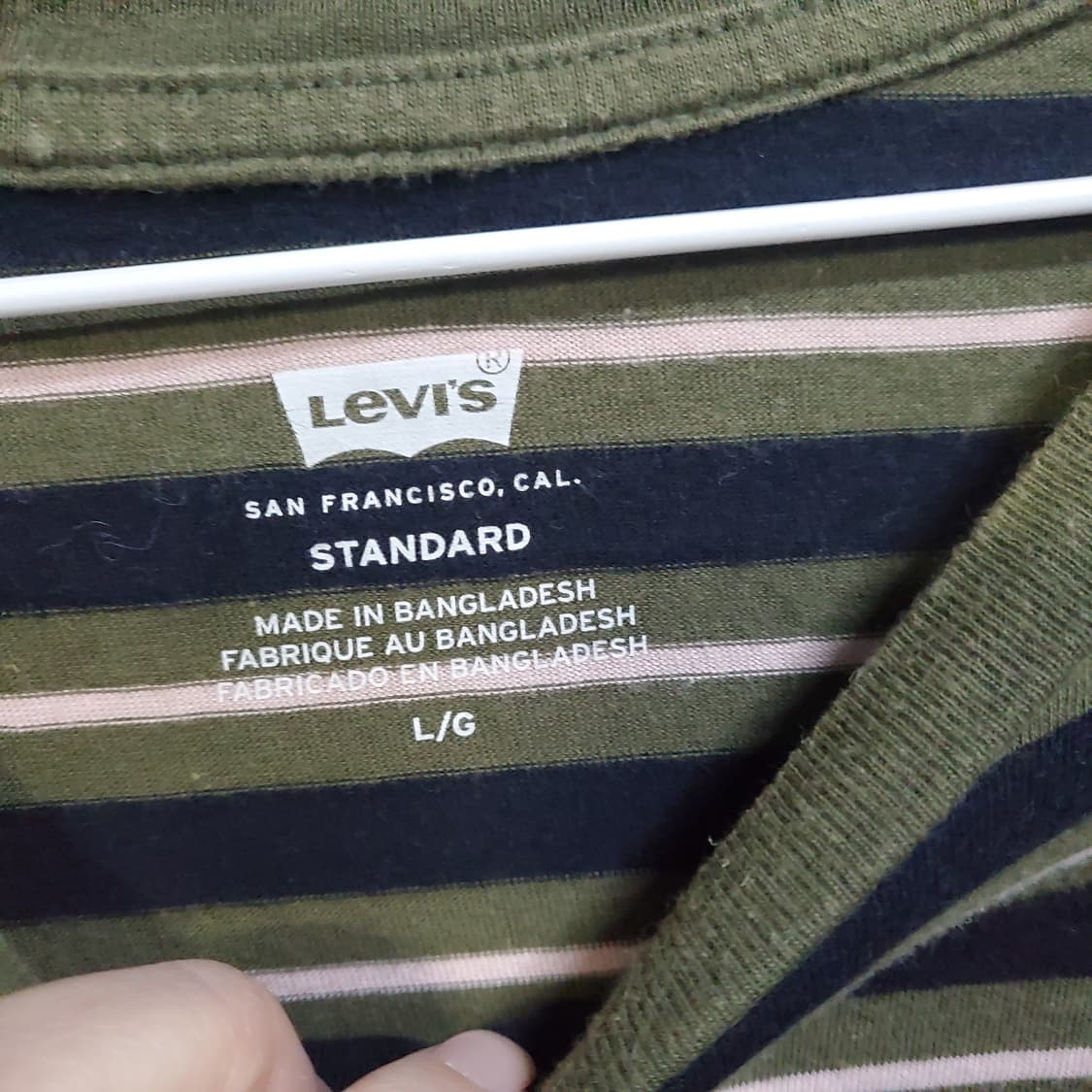 리바이스 스트라이프 반팔티  상품이미지4