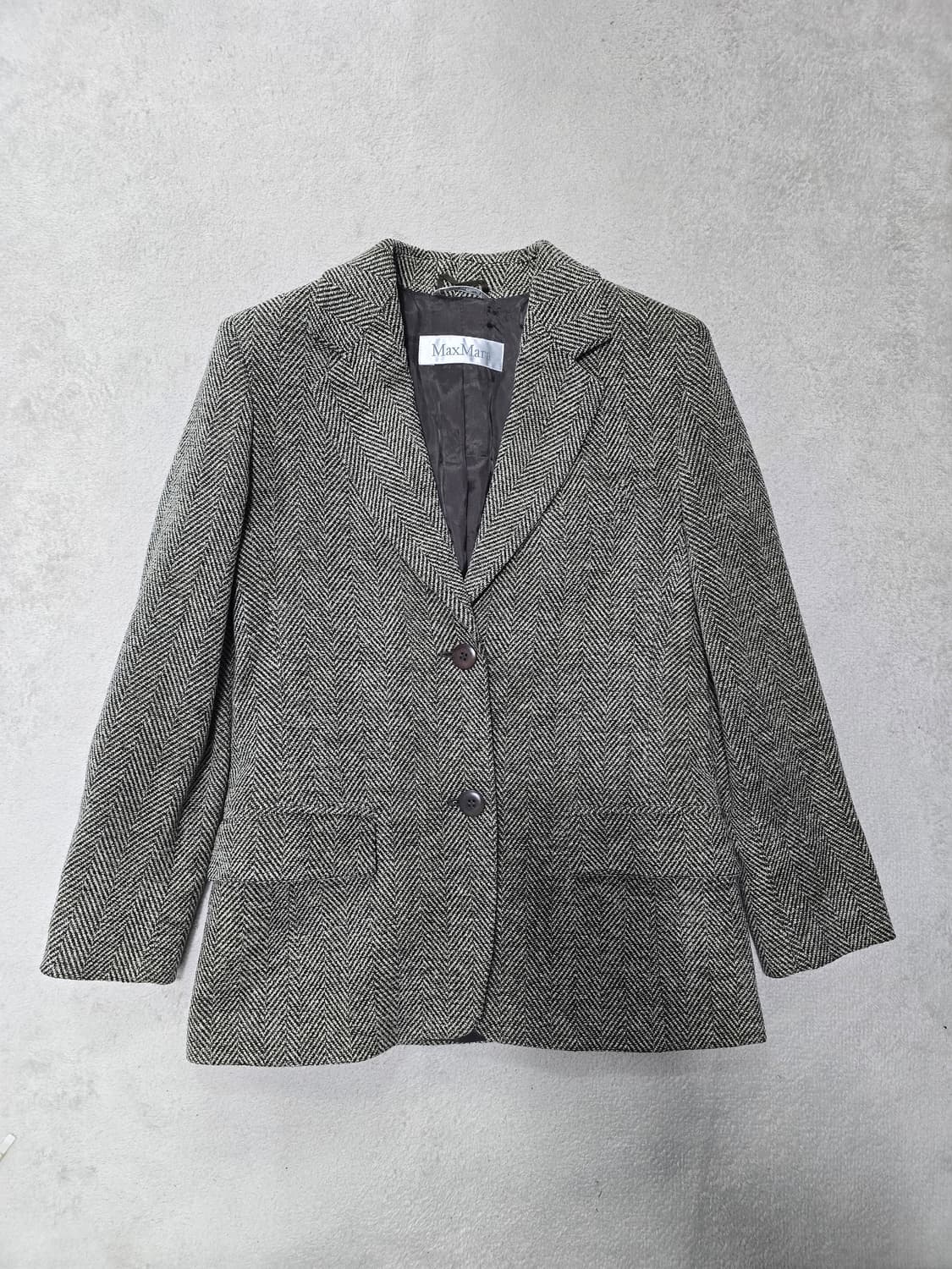 막스마라 라나 버진 울 해링본 자켓 XS 상품이미지1