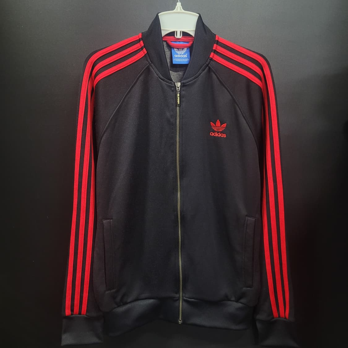 아디다스 불꽃 파이어버드 검빨 슈퍼스타 트랙탑 져지  상품이미지8